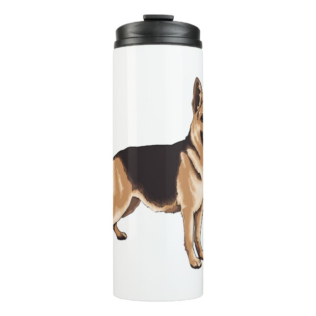 Deutscher Schäferhund Thermosbecher (Vorderseite)