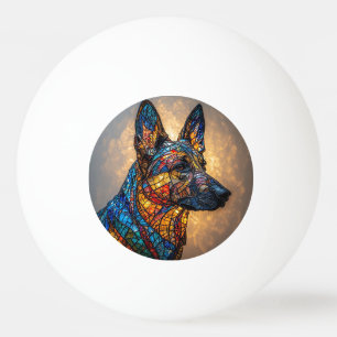 Deutscher Schäferhund Tischtennisball