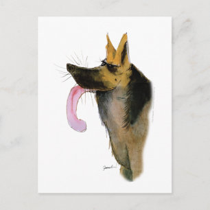 Deutscher Schäferhund, tony fernandes Postkarte