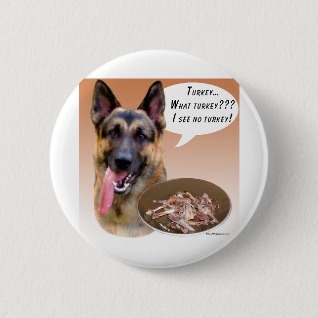 Deutscher Schäferhund Türkei Button (Vorderseite)