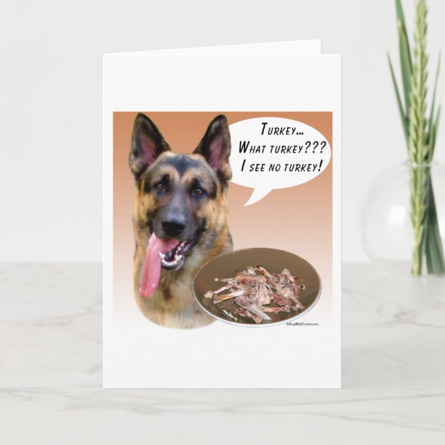 Deutscher Schäferhund Türkei Karte (Vorderseite)