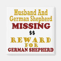 Deutscher Schäferhund und Ehemann Vermisste Belohn