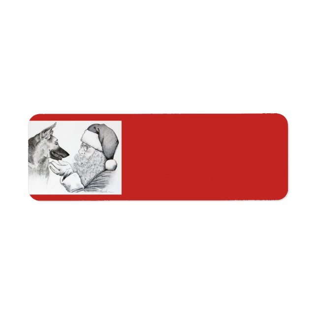 Deutscher Schäferhund und Weihnachtsmann (Vorne)