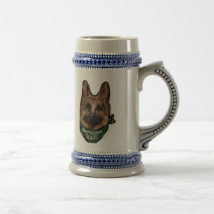 Deutscher Schäferhund Underdog Bierglas