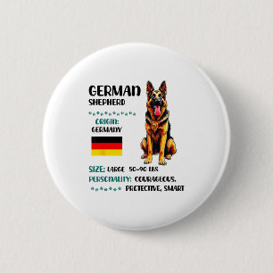 Deutscher Schäferhund Ursprung Lustiger Deutscher Button