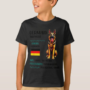 Deutscher Schäferhund Ursprung Lustiger Deutscher  T-Shirt