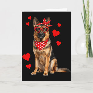 Deutscher Schäferhund Valentinstag Hunde Liebhaber Karte