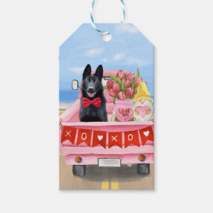 Deutscher Schäferhund Valentinstag LKW Herzen Geschenkanhänger