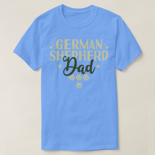 Deutscher Schäferhund-Vater 1 T-Shirt (Design vorne)