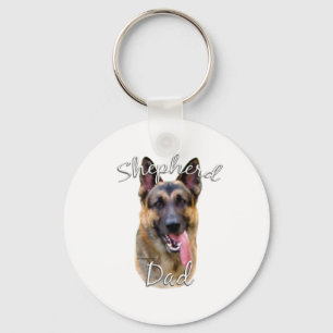 Deutscher Schäferhund-Vater 2 Schlüsselanhänger