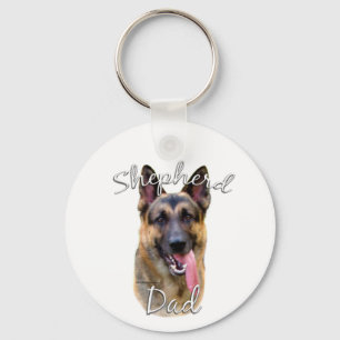 Deutscher Schäferhund-Vater 2 Schlüsselanhänger
