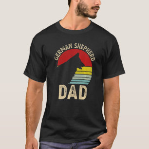 Deutscher Schäferhund-Vater-Hund hat frohen Vatert T-Shirt