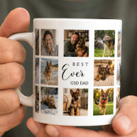 Deutscher Schäferhund Vater Hund Papa Fotocollage