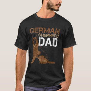 Deutscher Schäferhund-Vater-Hundeliebhaber T-Shirt