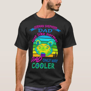 Deutscher Schäferhund-Vater, nur so wie normaler V T-Shirt