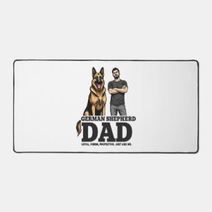 Deutscher Schäferhund-Vater – Treu. Wild. Beschütz Schreibtischunterlage