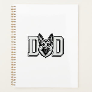 Deutscher Schäferhund-Vater Vintage-Vector-Shirt-D Planer