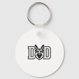 Deutscher Schäferhund-Vater Vintage-Vector-Shirt-D Schlüsselanhänger