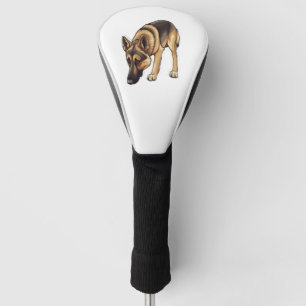 Deutscher Schäferhund Verfolgung Golf Headcover
