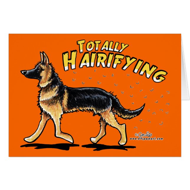 Deutscher Schäferhund völlig hellend (Vorderseite (Horizontal))