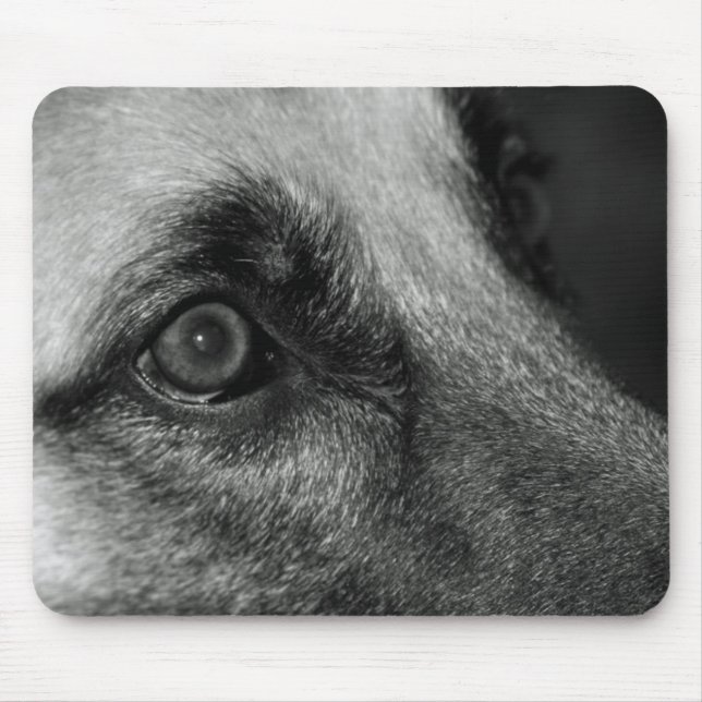 Deutscher Schäferhund Watchful Eye Mouse Pad Mousepad (Vorne)