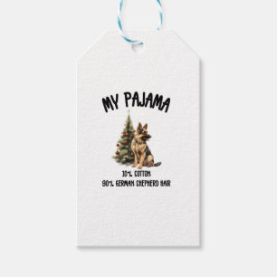 Deutscher Schäferhund & Weihnachten, Funny Dog Des Geschenkanhänger