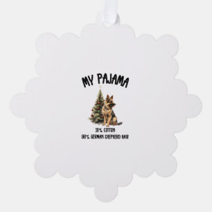 Deutscher Schäferhund & Weihnachten, Funny Dog Des Ornament Karte
