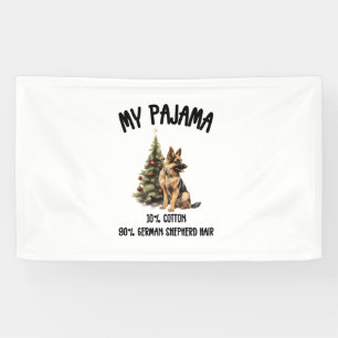 Deutscher Schäferhund & Weihnachten, Lustiges Hund Banner