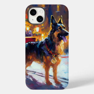 Deutscher Schäferhund Weihnachtsfestzeit Case-Mate iPhone 14 Plus Hülle
