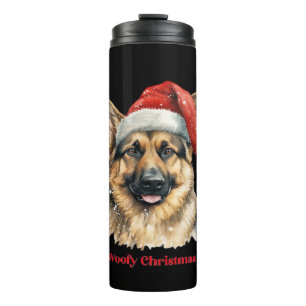 Deutscher Schäferhund Weihnachtsgeschenkideen Woof Thermosbecher