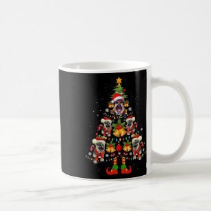 Deutscher Schäferhund Weihnachtsmann Hut Weihnacht Kaffeetasse