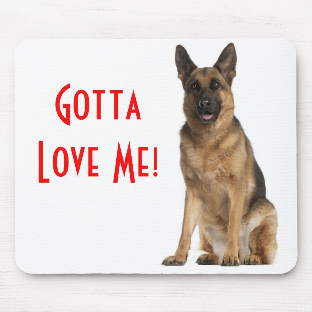 Deutscher Schäferhund-Welpen-Computermauspad Mousepad (Vorne)