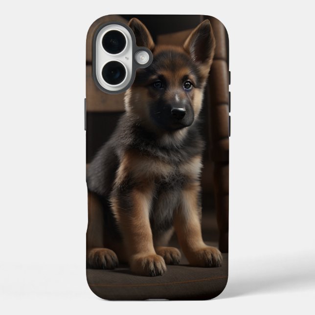 Deutscher Schäferhund - Welpenhund iPhone 16 Plus Hülle (Rückseite)