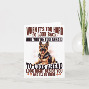 Deutscher Schäferhund, wenn es zu schwer ist, zurü Karte