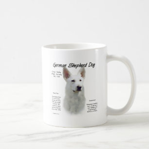 Deutscher Schäferhund (wht) Geschichtsdesign Kaffeetasse