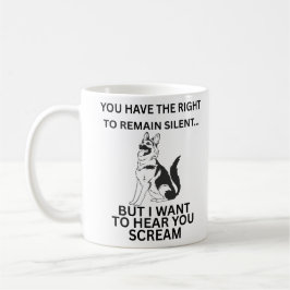 Deutscher Schäferhund Witzrecht zum Schweigen Kaffeetasse