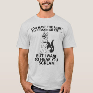 Deutscher Schäferhund Witzrecht zum Schweigen T-Shirt