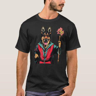 Deutscher Schäferhund Zauberer Lustiger Hund Magie T-Shirt