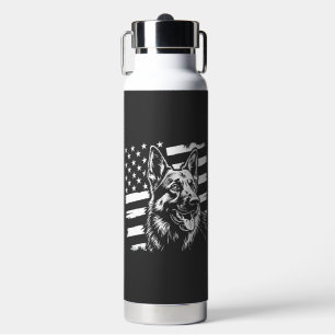Deutscher Schäferhundliebhaber USA Amerikanische F Trinkflasche