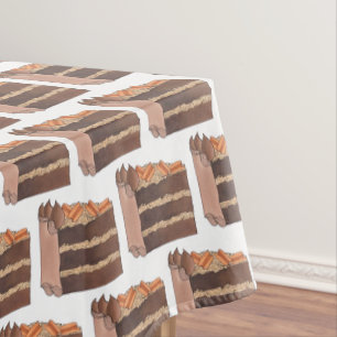 Deutscher Schokoladenkuchen Geburtstagsparty Tischdecke