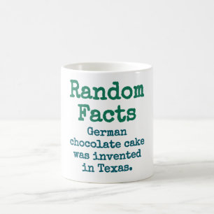 Deutscher Schokoladenkuchen - Trivia-Fakt Kaffeetasse