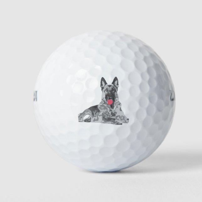 Deutscher Schwarz Golfball (Vorderseite)