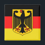Deutscher, schwarzer Adler deutscher Flagge, Deuts Magnet<br><div class="desc">Das Bild stammt aus der Sammlung von Kunst,  Design und Foto von Danaru</div>