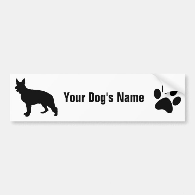 Deutscher Shepg Dog ・シドドェグ Autoaufkleber (Vorne)