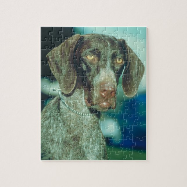 Deutscher Shorthair Zeiger-Hundepuzzlespiel (Vertikal)