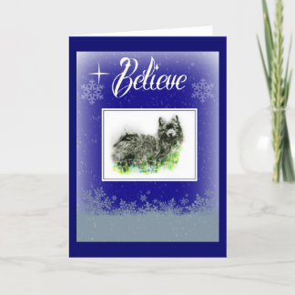 Deutscher Spitz Feiertagskarte