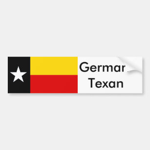 Deutscher (Texasdeutsch) Flaggen-Autoaufkleber Autoaufkleber
