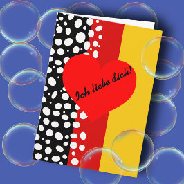 deutscher Valentinstag Feiertagskarte