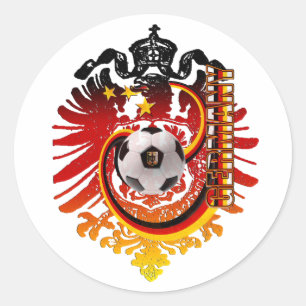 Deutsches Adler-Deutschland-Fußball-Abzeichen Runder Aufkleber