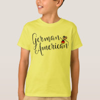 Deutsches Amerikaner Entwinted Herz-T-Shirt